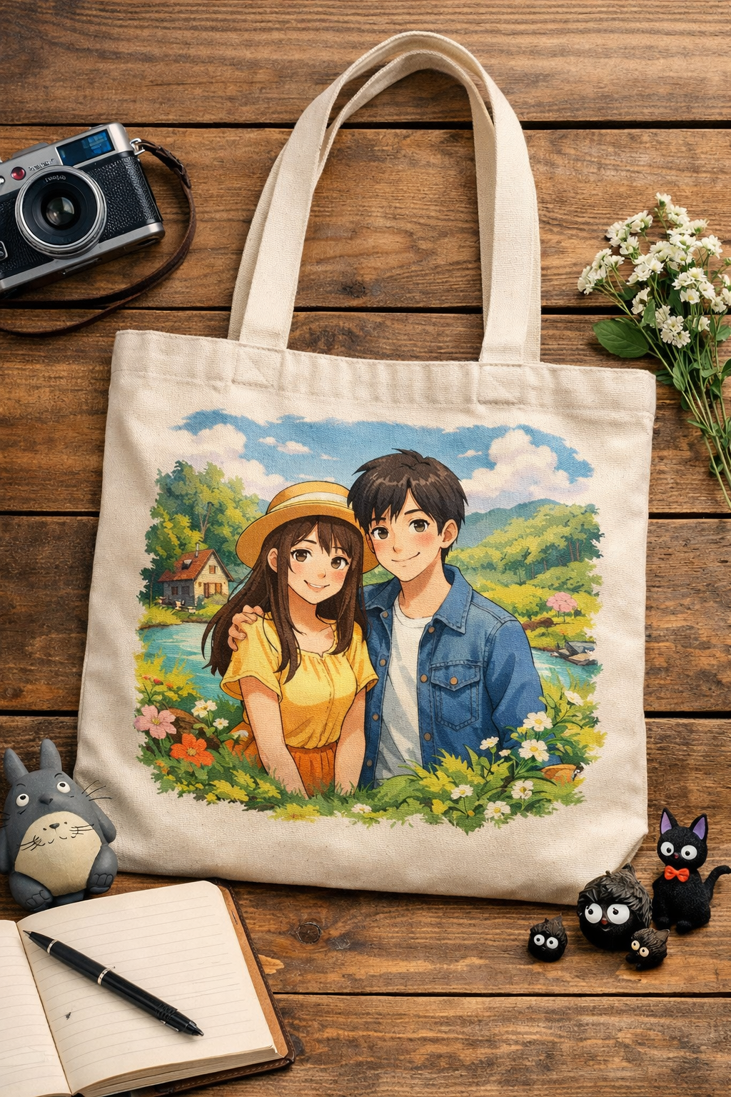 Custom Ghibli Art Tote Bag β Personalised Just for You