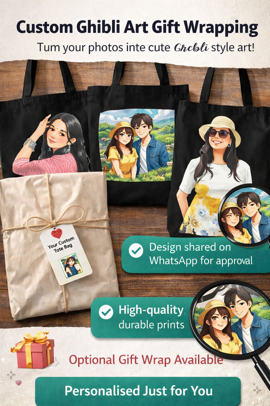Custom Ghibli Art Tote Bag – Personalised Just for You