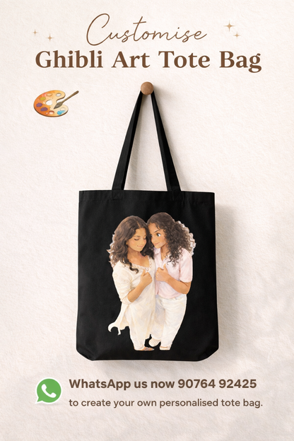Custom Ghibli Art Tote Bag – Personalised Just for You