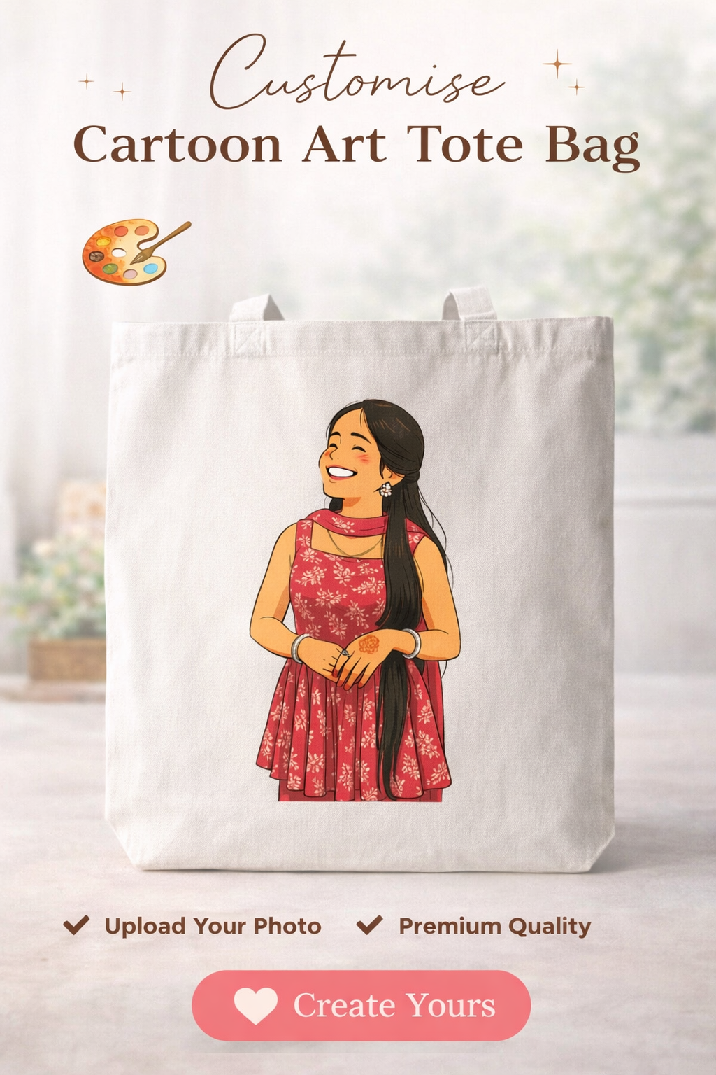 Custom Ghibli Art Tote Bag – Personalised Just for You